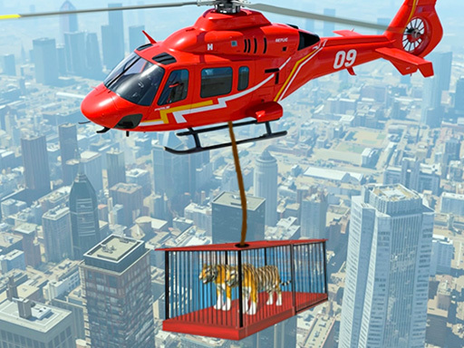 Play Animal Helicopter Rescue Game